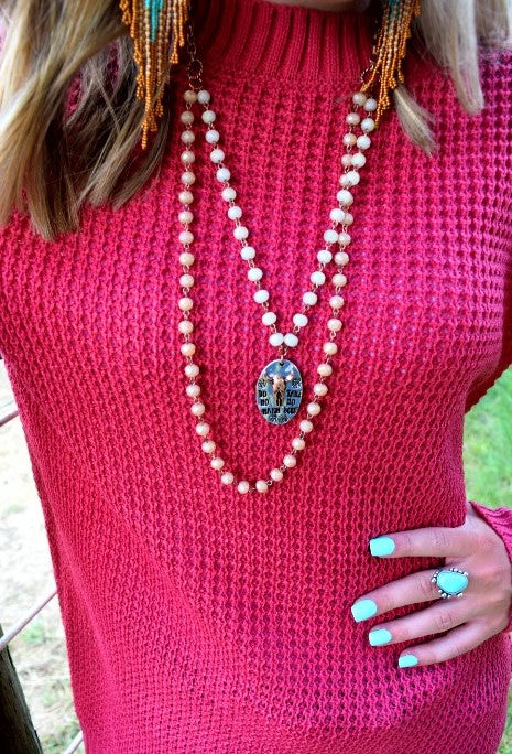 Do No Harm Take No Bull Necklace