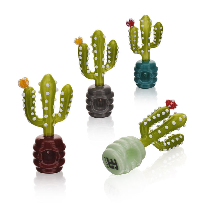 EG Glass Potted Cactus Hand Pipe