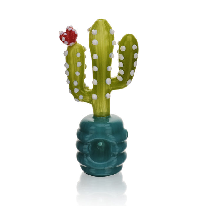 EG Glass Potted Cactus Hand Pipe