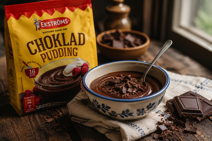Ekströms Chokladpudding 16 Portioner 4 × 480g (4 × 16.93 oz) – Authentic Swedish Chocolate Pudding Mix