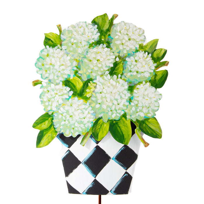 Elegant Pot of Hydrangeas