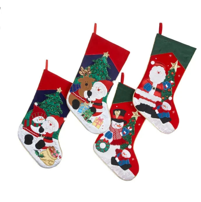 Embroidered Christmas Stocking