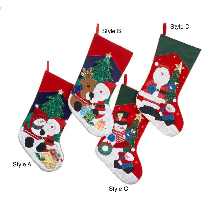 Embroidered Christmas Stocking