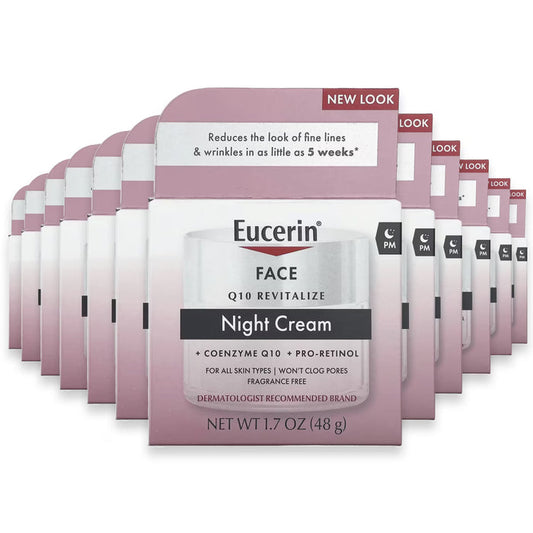 Eucerin Q10 Anti-Wrinkle Night Cream - 1.7 oz - 12 Pack