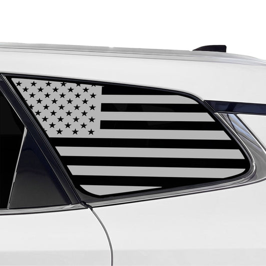 Fits Toyota Crown Signia 2025-2027 Quarter Window American Flag Vinyl Decal Stickers - Bogar Tech Designs