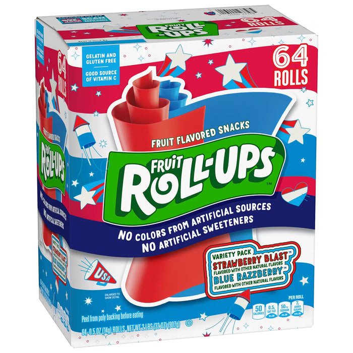 Fruit Roll-Ups 0.5 oz 64 Pack