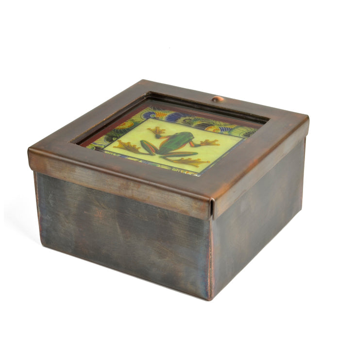 Grace Gunning Frog Copper Reliquary Decorative Box