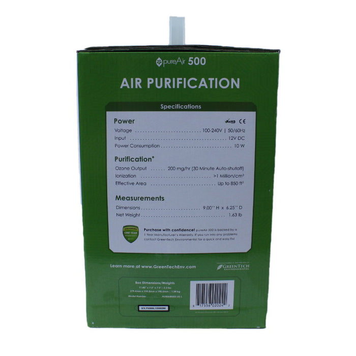 Greentech Air Cleaner, Pureair 500 Air Purifier SKU PAIR500, GT-81809