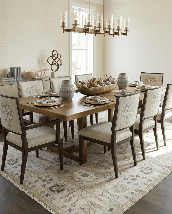 Hand Knotted Olive and Beige Traditional Oushak Multi Size Wool Area Rug - The Rug Decor