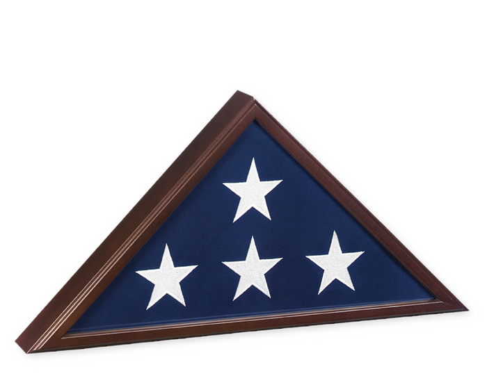 Hand Made Military & First Responder Flag Display Case 5'x9.5' (engravable) *Made in USA*