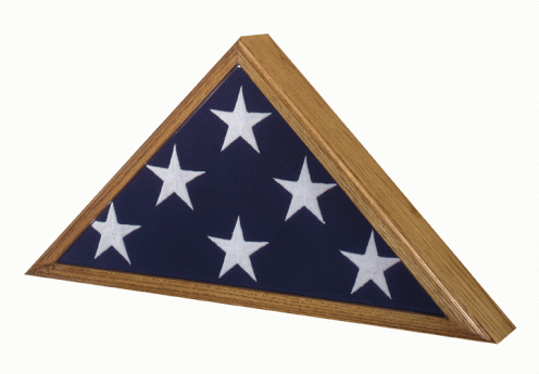 Hand Made Military & First Responder Flag Display Case 5'x9.5' (engravable) *Made in USA*