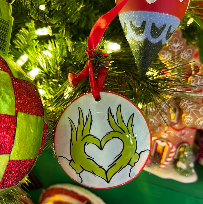 Heart Hands Flat Ornament