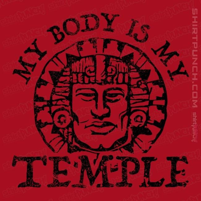 Secret_Shirts Magnets / 3"x3" / Red Hidden Temple Body