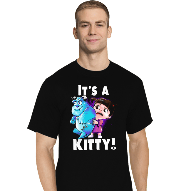 Shirts T-Shirts, Tall / Large / Black It's a Kitty