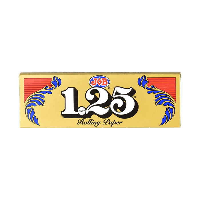 JOE rolling paper pack with gold background and colorful design