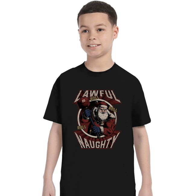 Shirts T-Shirts, Youth / XS / Black Lawful Naughty Santa