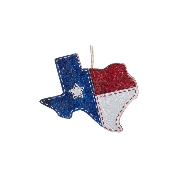Leather Texas Ornament