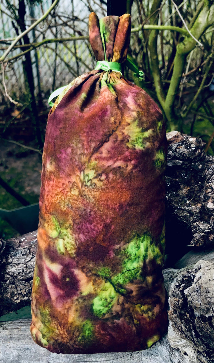 Lime and Brown Batik