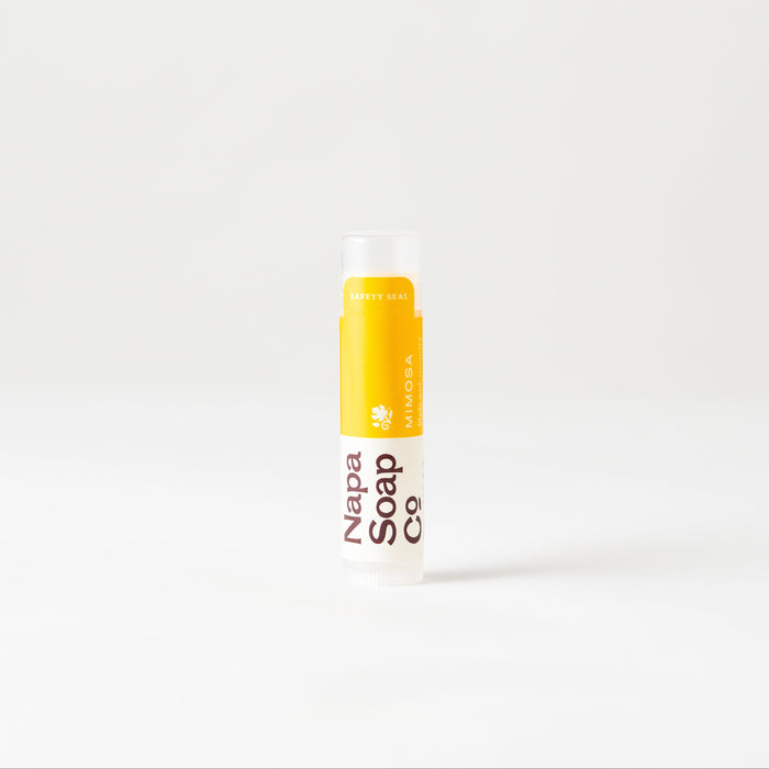 Napa Soap Co. lip balm on a white background