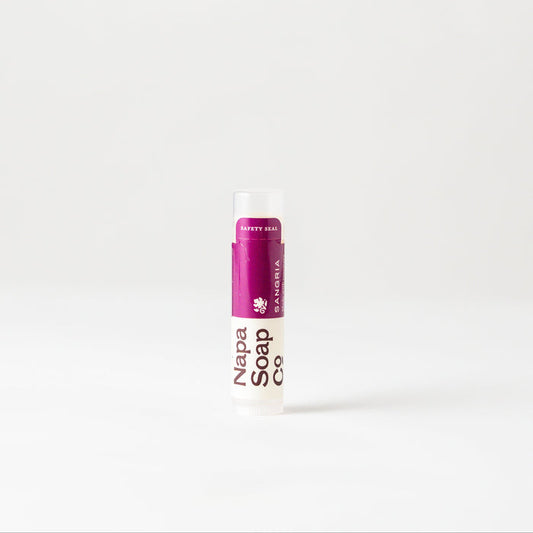 Napa Soap Co. lip balm on a white background