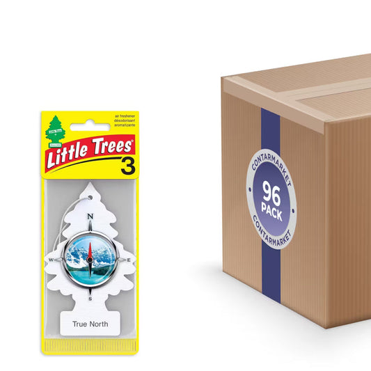 LITTLE TREES True North Car Air Fresheners, 3 Ct - 96 Pack