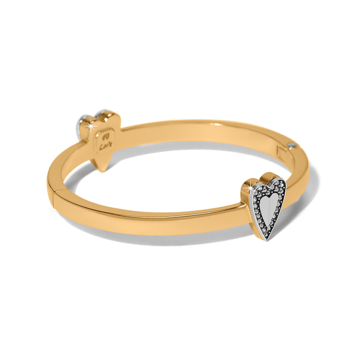 Love Messages Be Bold Hinged Bangle