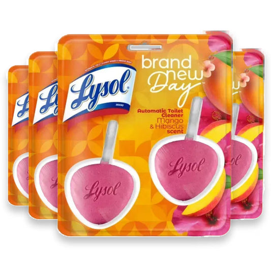 Lysol Bowl No-Mess Mango & Hibiscus, 2 ct – 4 Pack
