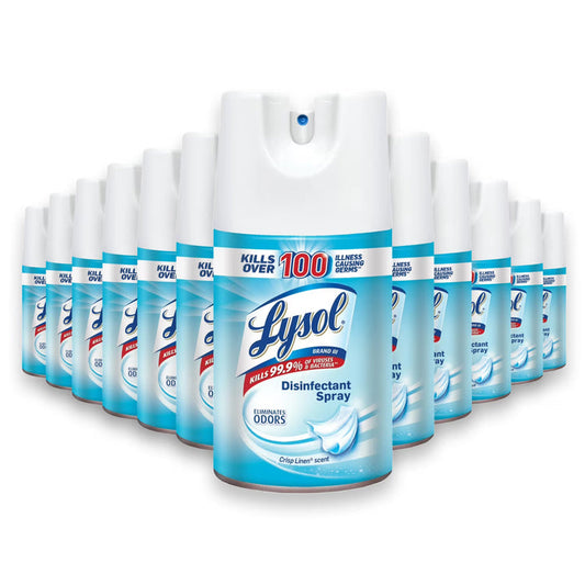 Lysol Spray Crisp Linen, 7oz - 12 Pack