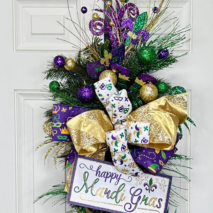 Mardi Gras Purple Ribbon, 4" X 10YD