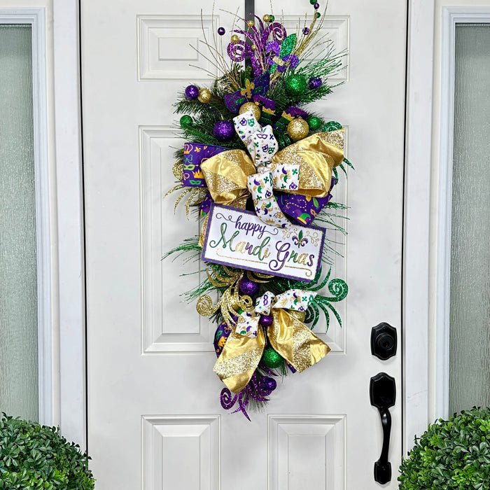 Mardi Gras Purple Ribbon, 4" X 10YD