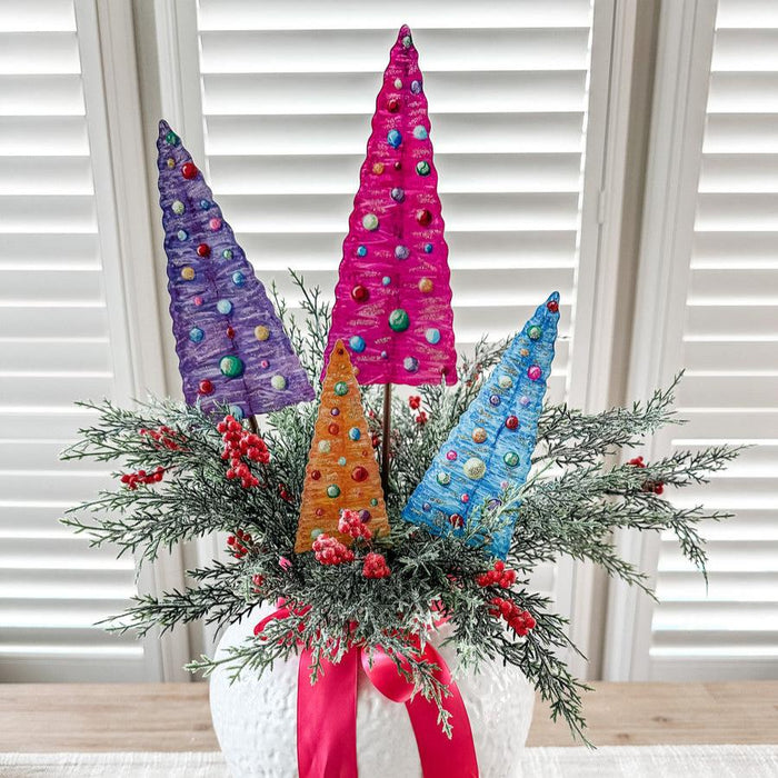 Merry & Bright Bottle Brush Trees