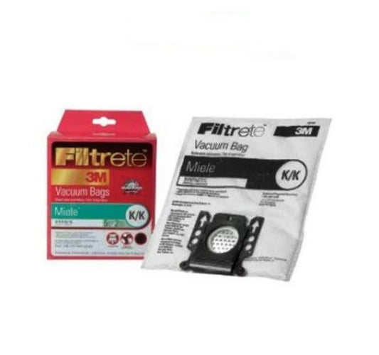 Miele Broom Upright Vacuum 3M Allergen Filter Type KK Bags Part 68706-6, 68706