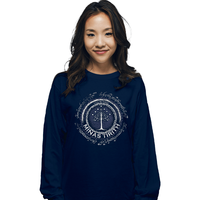 Long Sleeve Shirts, Unisex / Small / Navy