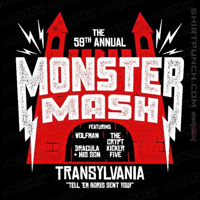 Daily_Deal_Shirts Magnets / 3"x3" / Black Monster Mash