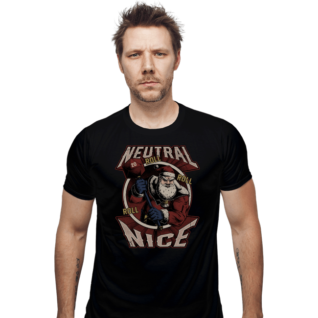 Shirts Fitted Shirts, Mens / Small / Black Neutral Nice Santa
