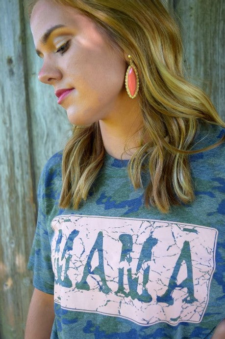 Peach Dangle earrings