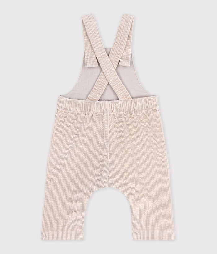 Petit Bateau Corduroy Overall in Bone