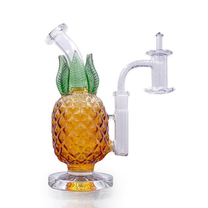 Pineapple 8" Glass Dab Rig