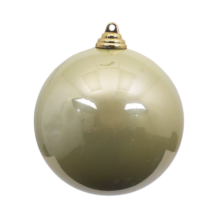 Platinum Candy Apple Ball Ornament, 12"