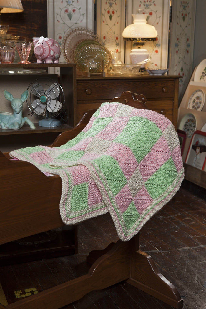 Play Date Miters Afghan Pattern Universal Yarn