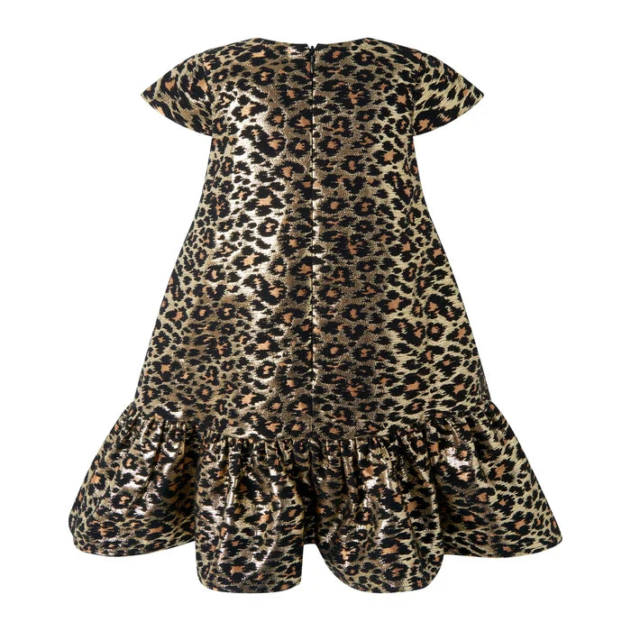 Rachel Riley Leopard Damask Party Dress