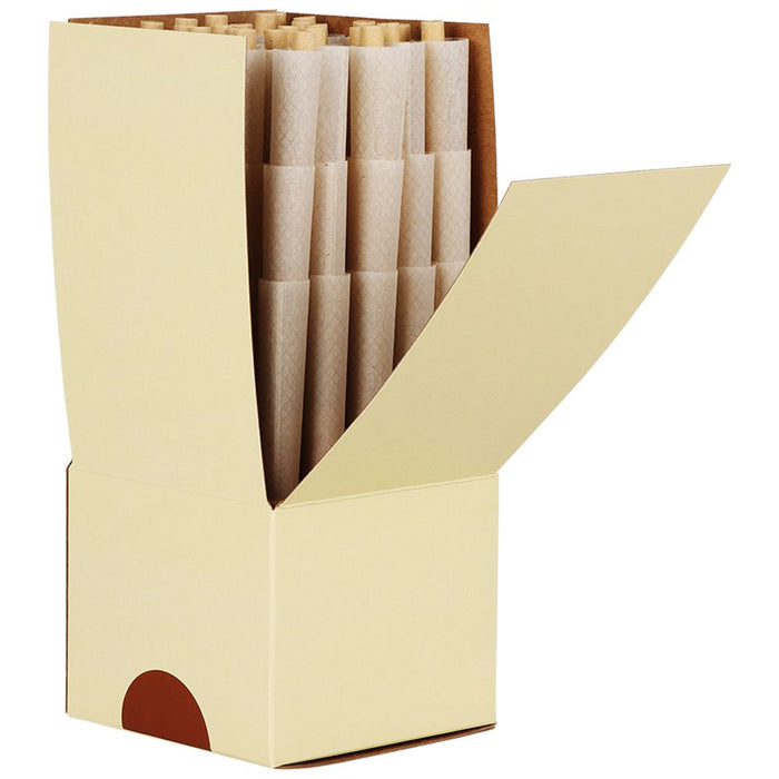 RAW Backrolled Organic Hemp Cones King Size 75 Cone Bulk Box