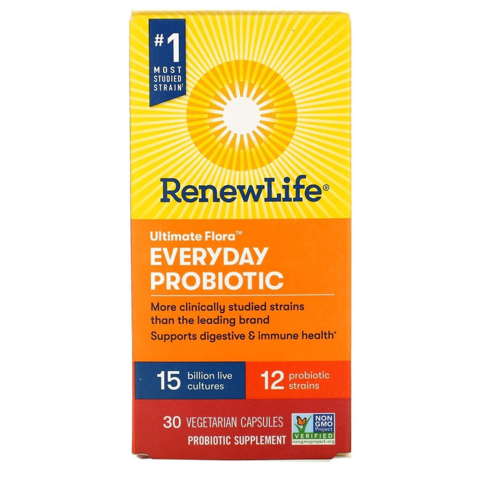 RENEW LIFE Ultimate Flora Everyday Probiotic 15 Billion, 30 CT - The Oasis of Health