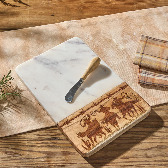 Rustic Trails Cutting Board with Spreader-Lange General Store
