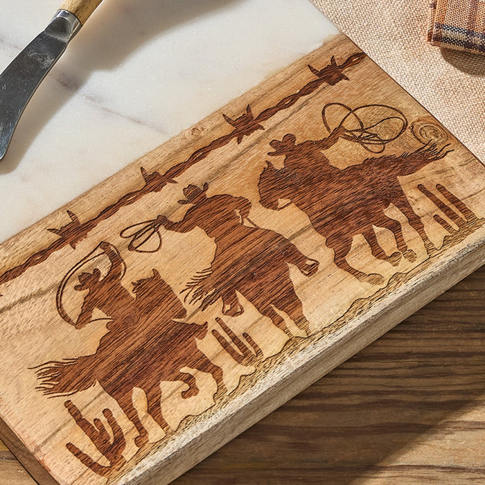 Rustic Trails Cutting Board with Spreader-Lange General Store