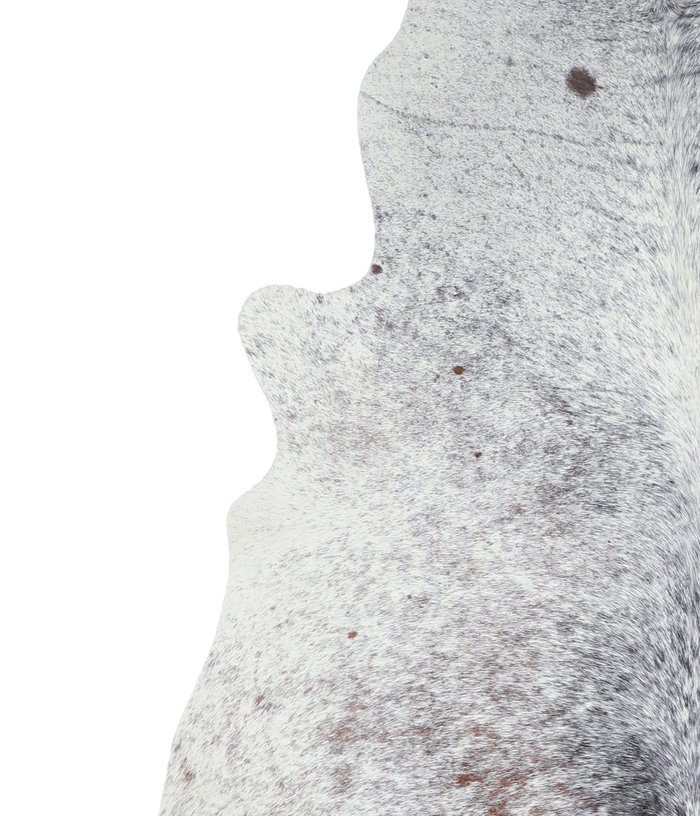 Salt and Pepper Black Cowhide Rug #A20735