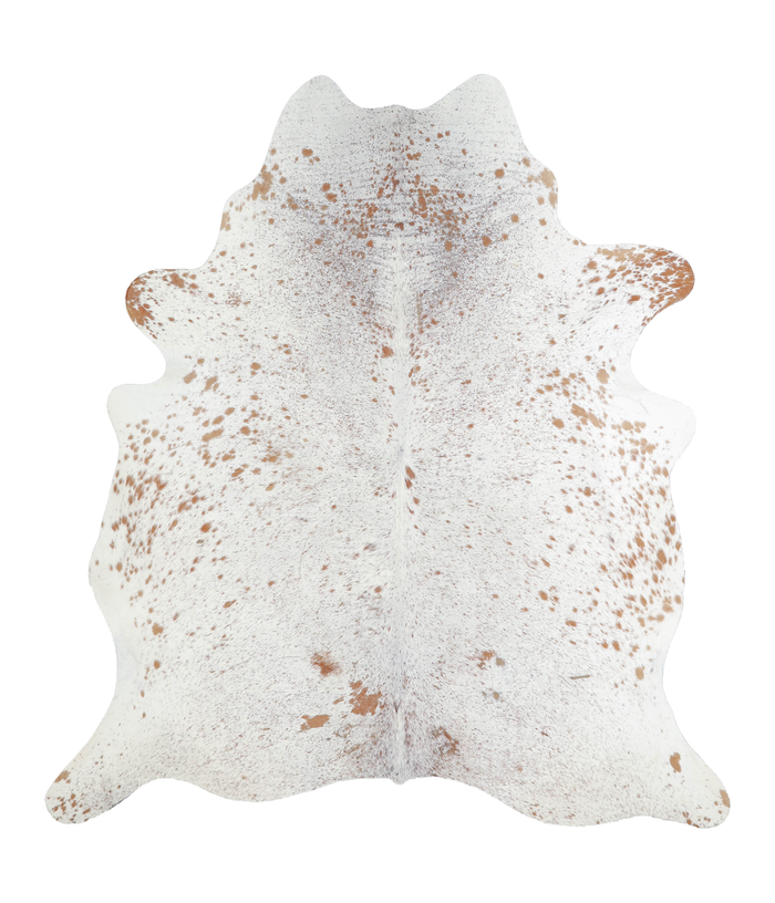 Salt and Pepper Brown Cowhide Rug #A20738