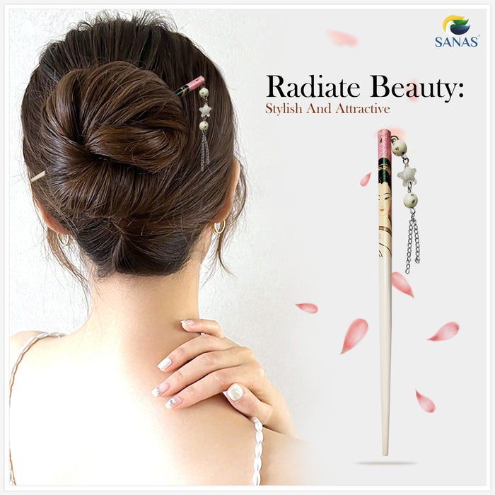 Lightweight Wooden Bun Stick Hair Accessories