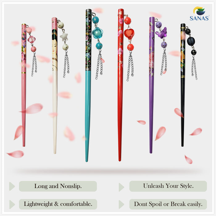 Wooden Juda Stick Set for Women and Girls