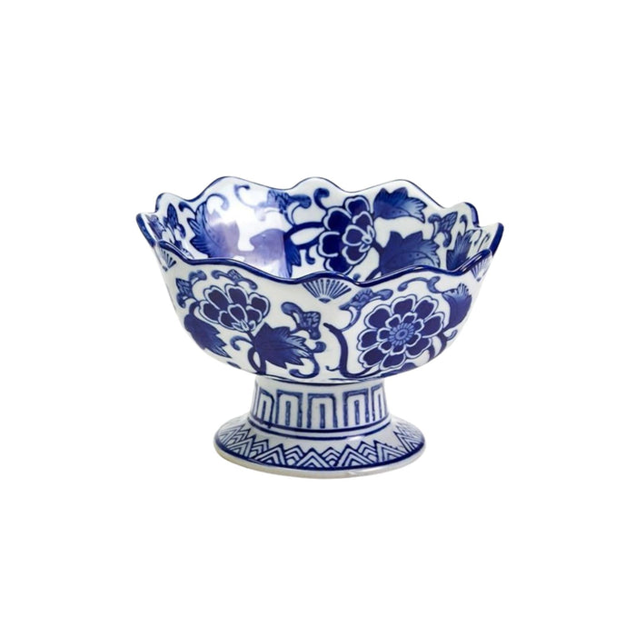 Scalloped Edge Footed Bowl